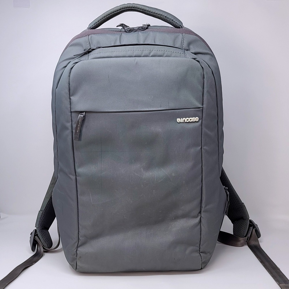 INCASE Ergonomic Laptop Backpack Gray Fleece Pocket TECH WORK BAG Bookbag‎